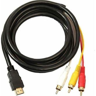 OEM Cavo Da Hdmi A Rca Da 1,5 M - Connettori Placcati In Oro 24 Carati - Trasferimento Del Segnale Stabile - Compatibile Con Lettori Dvd E Proiettori