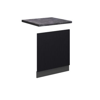 Vicco Panel Frontal Fame-line, Rayas Negras, 60 Cm, Et Antracita Vicco