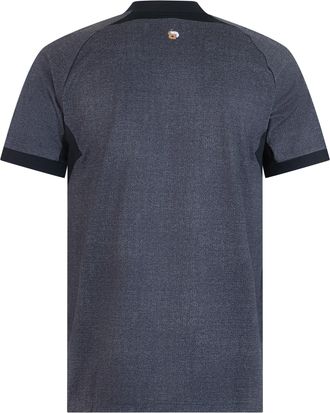 HUGO BOSS Mens Polo Shirt Technical Short Sleeve Black Polyester T-shirts And Polos