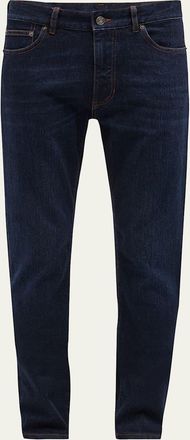Ermenegildo Zegna Mens 5-Pocket Dark Wash Denim Jeans