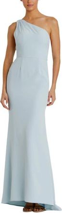 Mac Duggal One Shoulder Jersey Mermaid Gown in Powder Blue at Nordstrom, Size 10