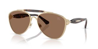 Burberry Dark Brown Pilot Mens Sunglasses BE3160 110973 61