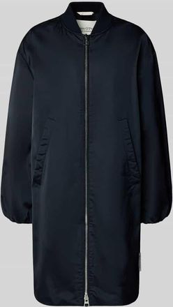 Marc O'Polo Regular Fit Blouson-Mantel mit College-Kragen in Marine, Gr&ouml;&szlig;e 34