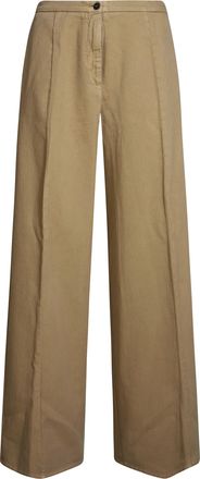Forte_Forte Cotton Twill Wide Leg Fluid Trousers