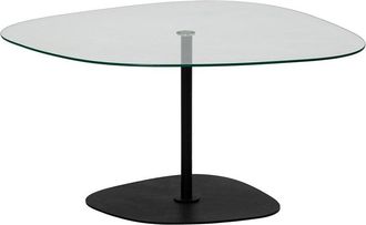 Hanah Home Modern Coffee Table With Tempered Glass Top