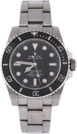 Rolex Oyster Perpetual Submariner Automatic Watch Stainless Steel and Cerachrom 40 in Metallic Silver at Nordstrom