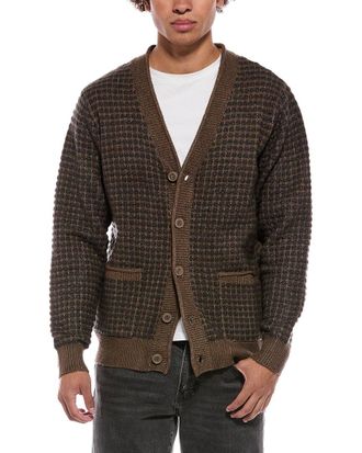 Weatherproof Vintage Weatherproof Vintage Grid V-Neck Cardigan