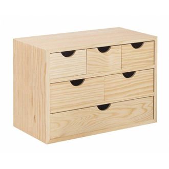 Astigarraga Mini C&oacute;moda De Madera 40 X 20 X 28 H