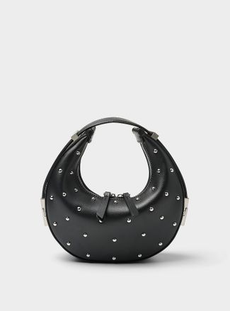 Osoi Womens Toni studded black leather mini-bag