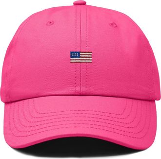 Dalix Lil Usa Flag Dad Cap in Hot Pink at Nordstrom