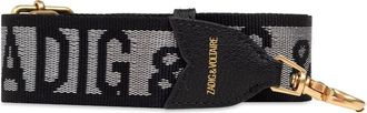Zadig&Voltaire logo-jacquard shoulder strap - women - Nylon - One Size - Grey