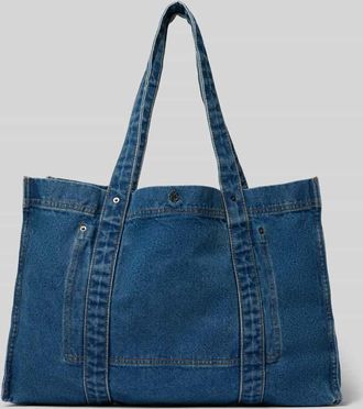 Moss Copenhagen Shopper in Denim-Optik Modell Dylan in Jeansblau, Gr&ouml;&szlig;e 1