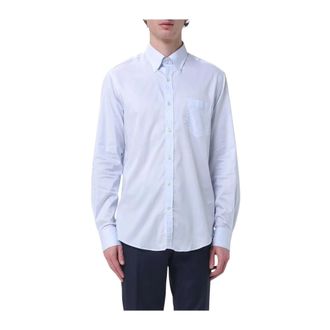 Paul & Shark Cotton Twill Shirt - Heren - Casual Overhemden - Blauw - 2XL - Katoen - Overhemden