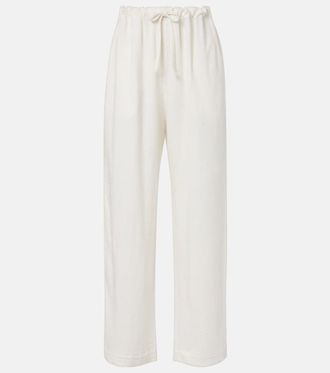 The Row Faz linen-blend wide-leg pants