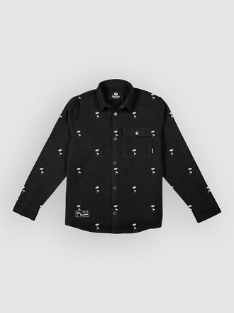 THE DUDES Tiny Flowers Hemd schwarz