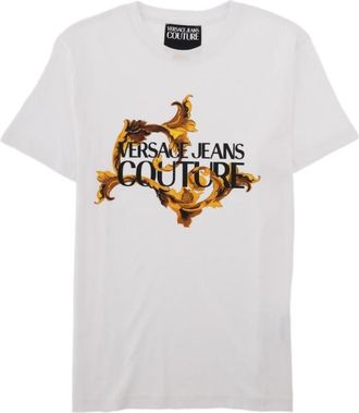 Versace Jeans Couture Baroque White Cotton T-Shirt
