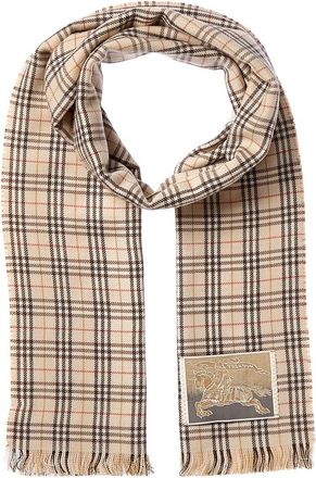 Burberry Check Wool-Blend Scarf
