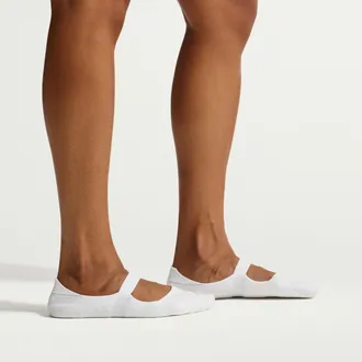 Nike Womens SKIMS Dri-FIT Pilates Grip No-Show Socks (1 Pair) in White | S1016194-110