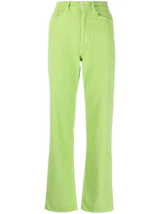 パンツ WANDLER 'Flare' pants Rhinestone logo garter velor flare pants（その他パンツ
