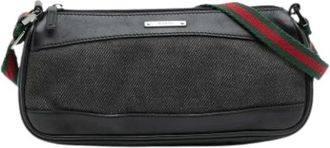 Gucci Pre-owned Vintage Schoudertas - Dames - Vintage Schoudertas - Zwart - ONE Size - Leer - Vintage