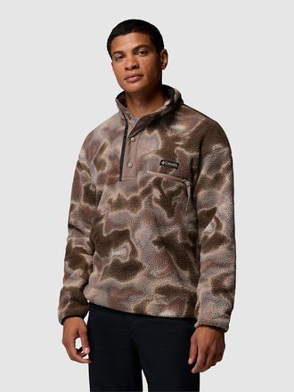 Columbia Helvetia II Printed Half Snap Fleece Pullover braun