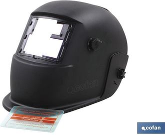 cofan Casco Soldadura Automatica (arc/mig/mag/tig), M&aacute;scara Autom&aacute;tica Para Soldadura Con Pantalla De Energ&iacute;a Solar. No Necesita Pilas Para Su Funcionamient