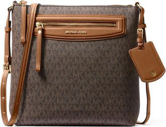 Michael Kors Cross Body Bags, female, Brown, Size: ONE SIZE Jet Set Travel Large Crossbody