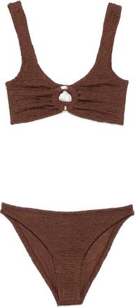 Hunza G Julia Metallic Crinkle Bikini