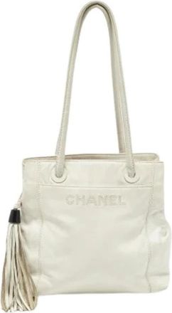 Chanel Pre-owned Vintage Schoudertas - Dames - Vintage Schoudertas - Wit - ONE Size - Leer - Vintage