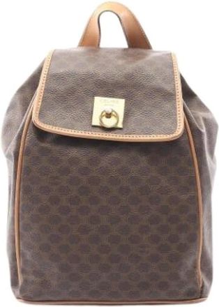 Celine Pre-owned Backpacks, female, Brown, Size: ONE SIZE Pre-owned Vintage Backpack