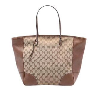 Gucci Pre-owned Tote Bags, female, Beige, Size: ONE SIZE Pre-owned Canvas Tote Bag