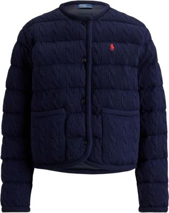 Polo Ralph Lauren Cardigans - Dames - Winterjassen - Blauw - M - Jassen