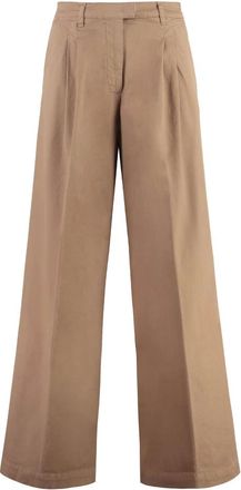 Pinko Pinko, Broeken, Dames, Beige, M, Katoen, Robotech Katoenen Broek