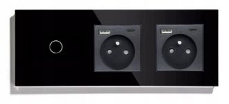 OEM Interruptor Un Toque + 2x Interruptor De Vidrio Enchufe Usb-c