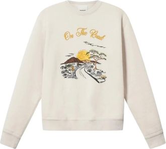 Isabel Marant Hoodies & sweatvesten, Heren, Beige, L, Katoen, Mikoy Sweatshirt