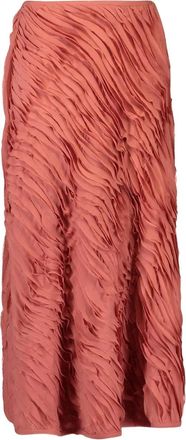 Ulla Johnson Amiko ruffled skirt - women - Polyester - 8 - Brown