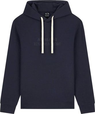 A|X Armani Exchange Hoodies & sweatvesten, Heren, Blauw, 2Xl, Katoen, Hoodie