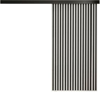 Mirjan24 Mobilier1 - Puerta Corredera Dover 204, Blanco + Negro