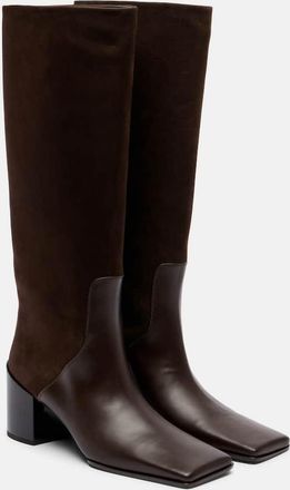 Alaia Ala&iuml;a 55 leather knee-high boots