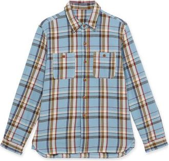 Fortela Classic Check Shirt in Light Blue at Nordstrom, Size X-Small Eu