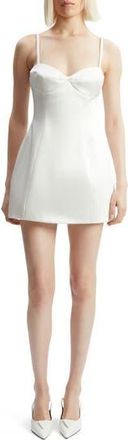 Bardot Marcello Satin Minidress in Orchid White at Nordstrom Rack, Size 12