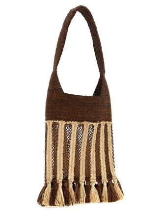 Isabel Marant Womens Brown Raffia Shoulder Bag