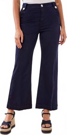 Tribal Brooke Marine Palazzo Jeans In Nautical