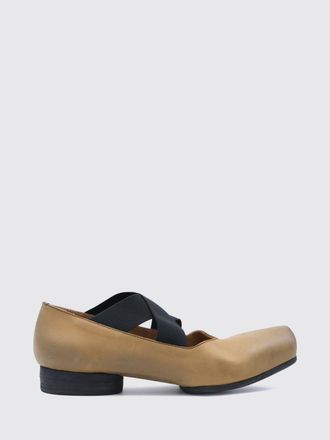 Uma Wang Ballerine Mary Jane in pelle con punta squadrata e lacci elasticizzati