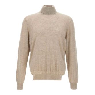 Gran Sasso Turtlenecks, male, Beige, Size: 3XL Super Tasmania Turtleneck Sweater