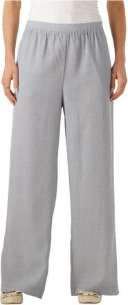 Moss Copenhagen Broeken, Dames, Blauw, M, Dames Broeken Mschkinley Hw Pants Stp