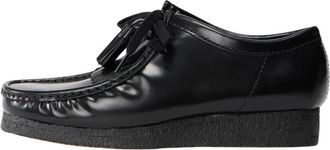 Clarks Wallabee Sneakers - Heren - Veterschoenen - Zwart - 41 EU - Leer - Schoenen