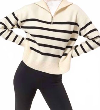 HYFVE Stripe Sweater In White