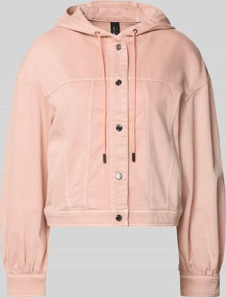 Marc Cain Jeansjacke mit Kapuze und Eingrifftaschen in Rosa, Gr&ouml;&szlig;e 34