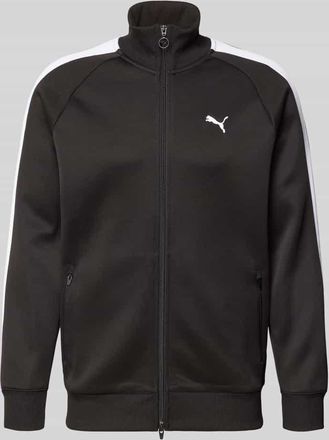 Puma Sweatjacke mit Label-Print in Black, Gr&ouml;&szlig;e XXL